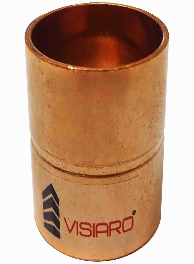 VISIARO وصلة نحاسية من فيزيارو، تجهيزات أنابيب، القطر الداخلي 1-3/4 بوصة، سمك الجدار 16 swg، عبوة من 12 قطعة - Image 2